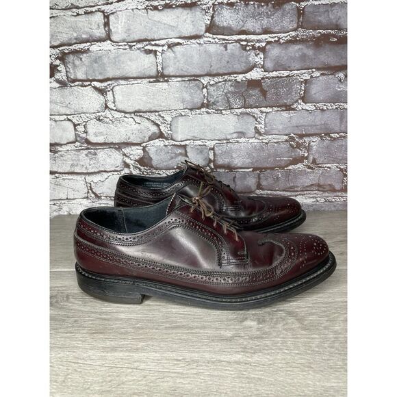 Stuart Mcguire LongWing Blucher Burgundy Leather Dress Shoes Men’s 10.5W US/44EU main image 13